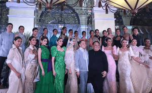 The golden South Sea pearl graces the ASEAN ladies’ luncheon